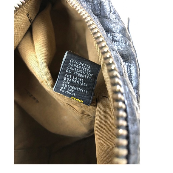 Fendi FF Quilted Coated Canvas Embossed Crossbody Bag - Picture 14 of 16